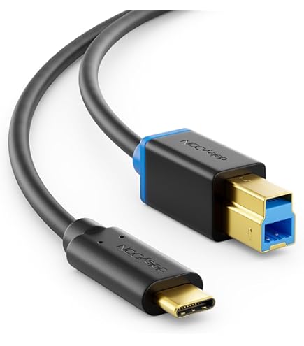 deleyCON 0,5m Cavo USB 3.0 Super Speed da USB A a USB B Cavo Dati